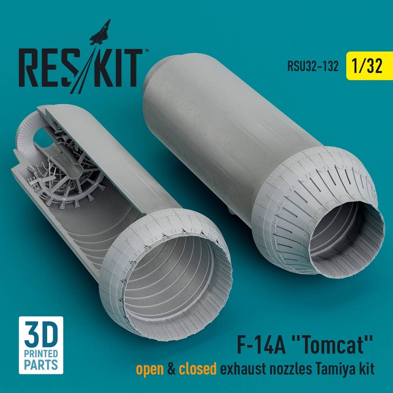 1/32 F-14A Tomcat open & closed exhaust nozzles Tamiya kit (3D Printed)