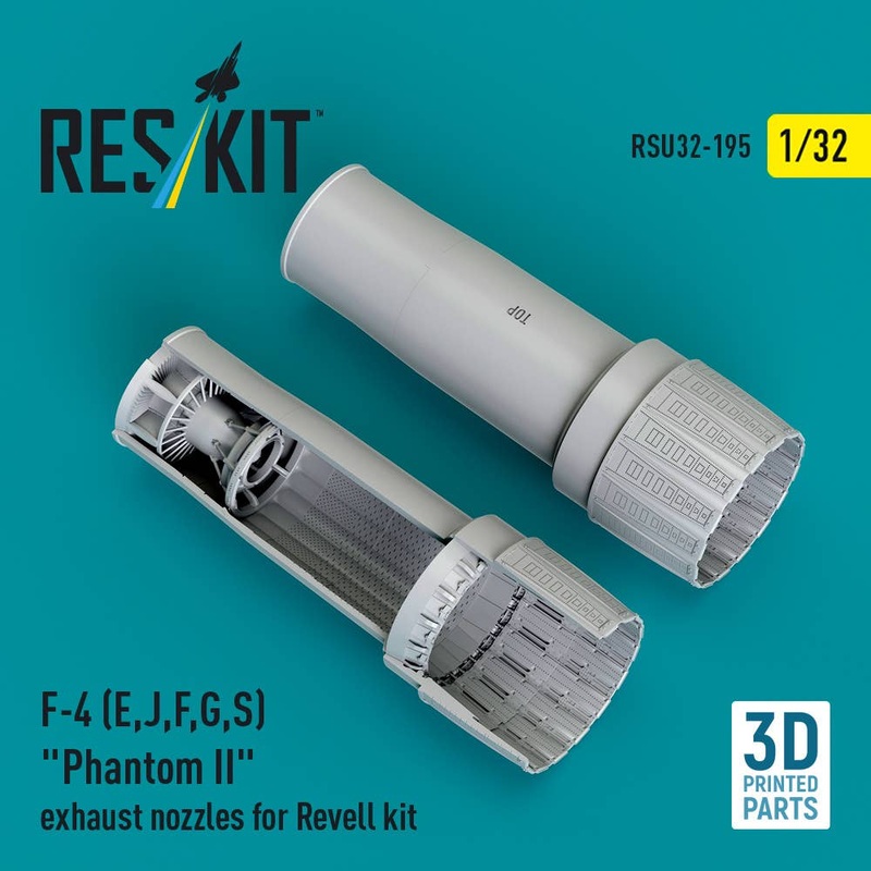 1/32 F-4 (E/J/F/G/S) Phantom II Exhaust Nozzles (for Revell Kit)