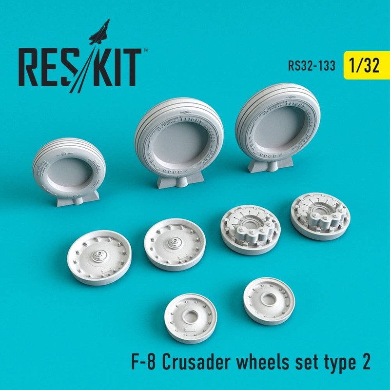 1/32 F-8 Crusader Wheels Set Type 2