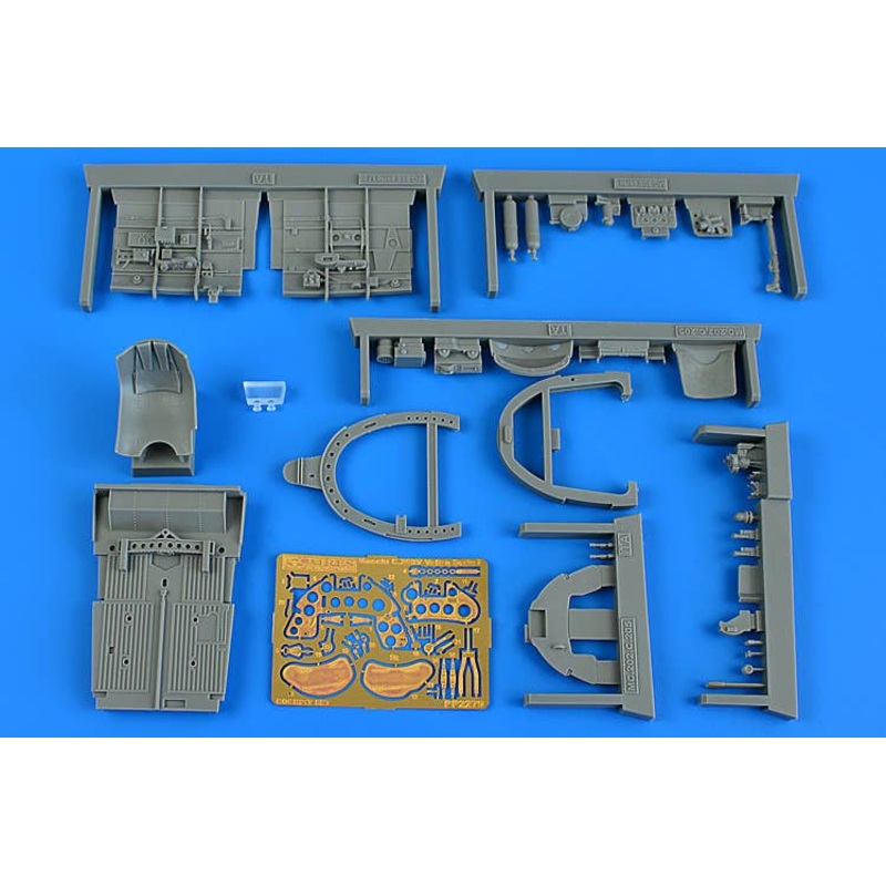 1/32 Macchi C.205V serie I cockpit set (For. Italeri)
