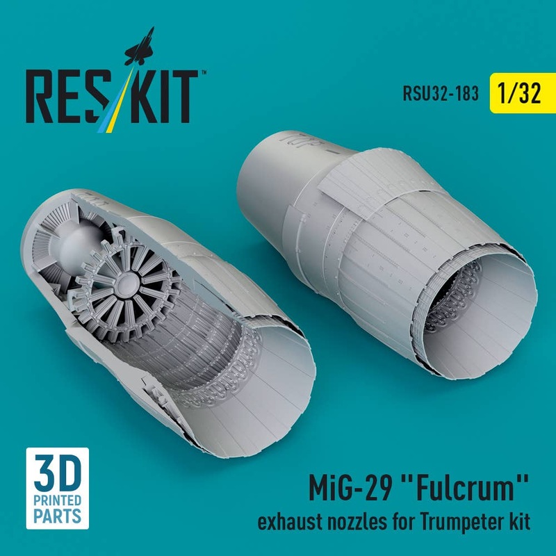 1/32 Mig-29 Fulcrum exhaust nozzles for Trumpeter kit