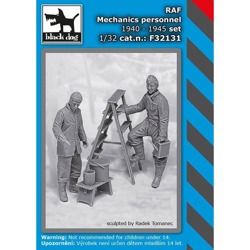 1/32 Royal Air Force Mechanic 1940-45 2 Body Set (HAUF32129 + F32130)