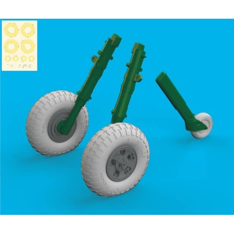 1/32 Spitfire Mk.IX Wheels 5spoke w/Pattern (for Tamiya)