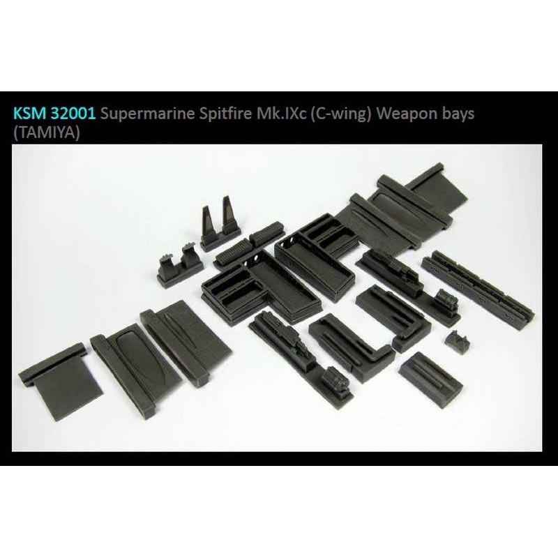 1/32 Spitfire (type C wing) weapon bays for TAMIYA