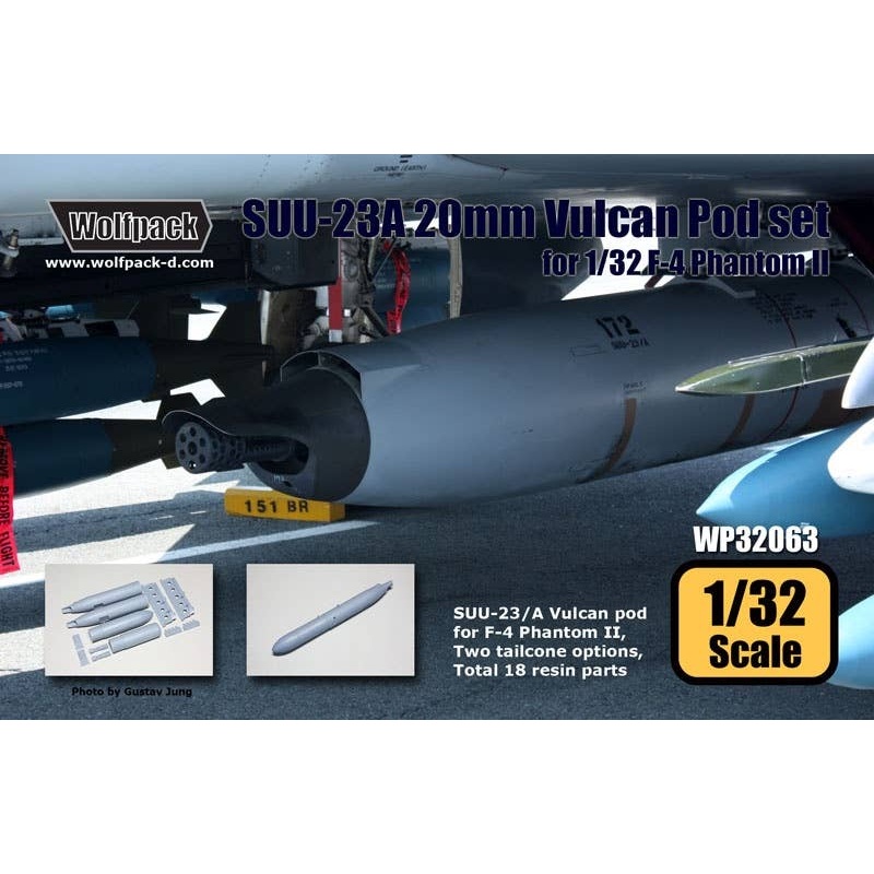 1/32 SUU-23/A 20mm Vulcan Pod Set for F-4