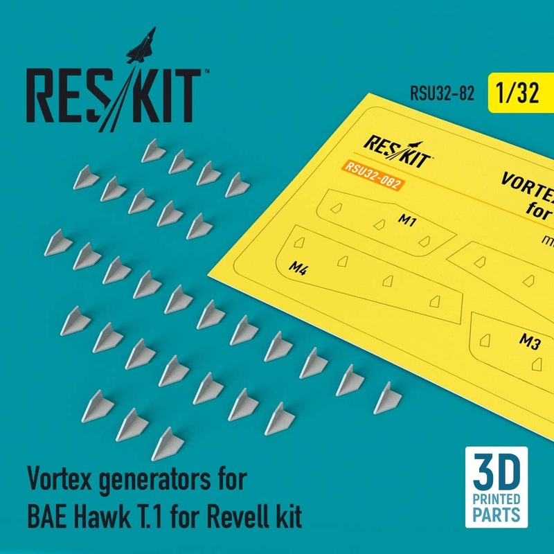 1/32 Vortex generators for BAE Hawk T.1 for Revell kit (3D Printing)
