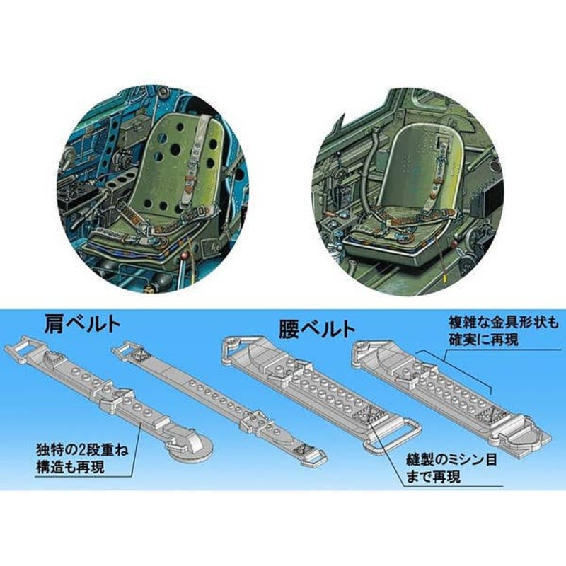 1/32 WWII IJN Aircraft Seatbelt Set