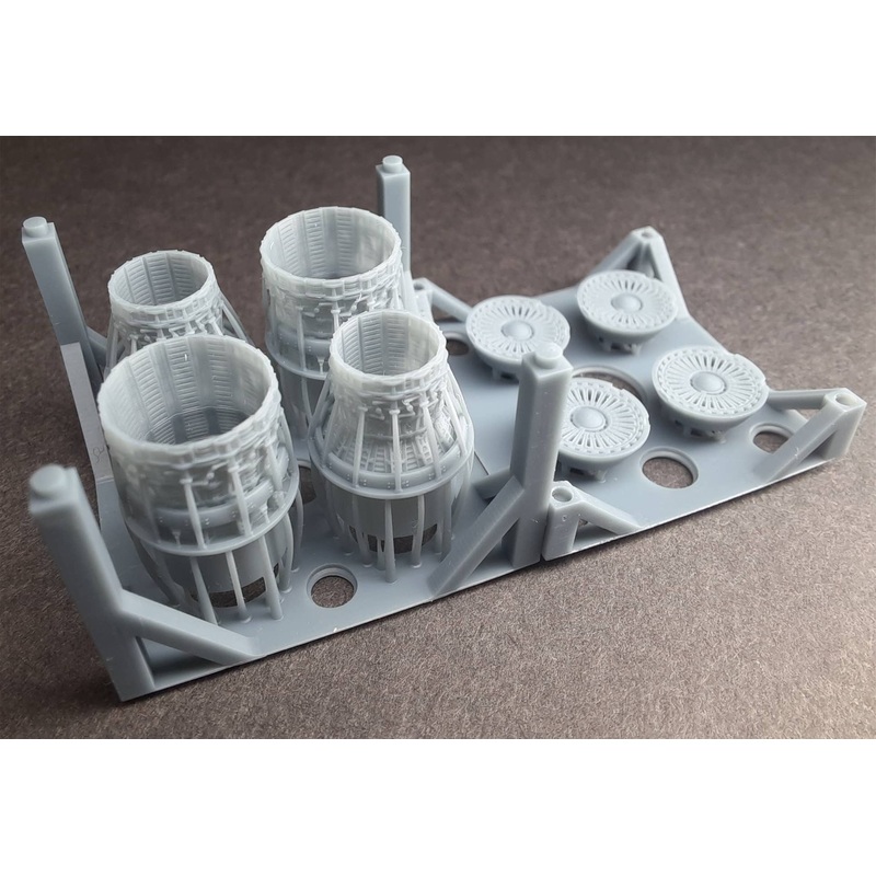 1/144 B-1B Lancer exhaust mix Open/Close exhaust, for Academy
