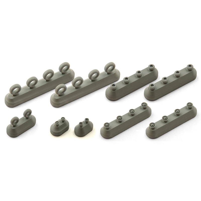 1/144 Boeing B757 Wheels weighted Late Type