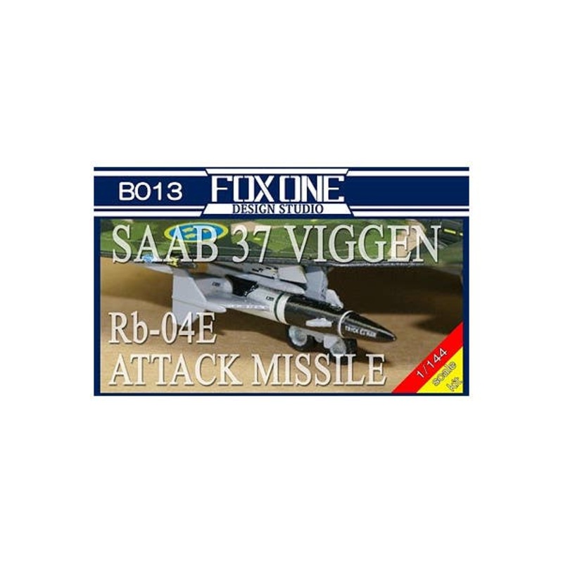 1/144 SAAB AJ37 VIGGEN Rb-04E Anti-Ship Missile