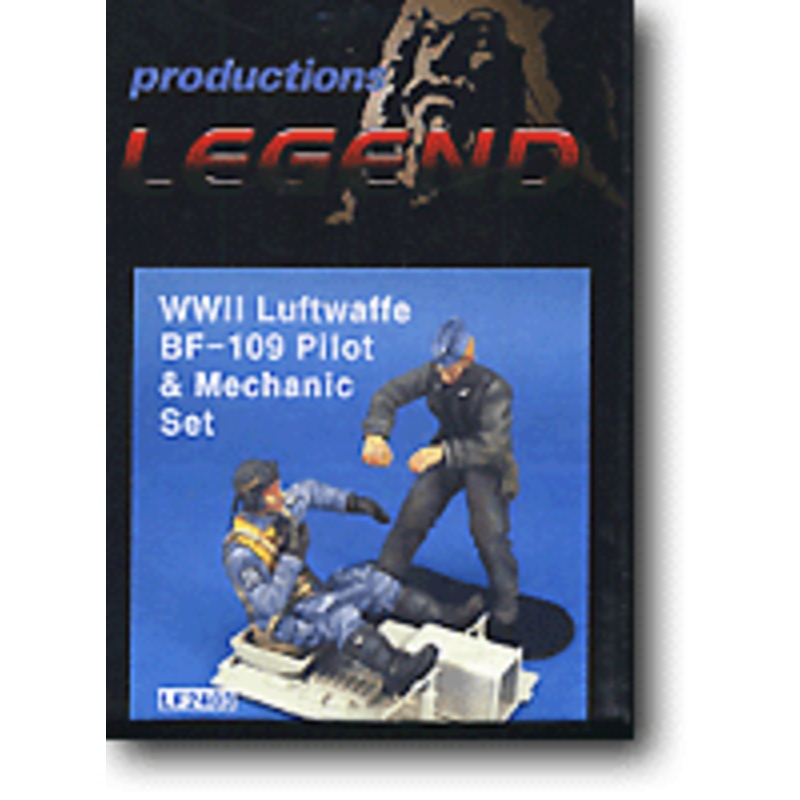 1/24 Luftwaffe Bf109 Pilot & Mechanic Set