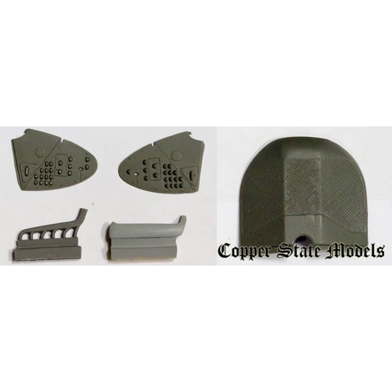 1/28 Fokker D.VII Engine Panels, Oaw Rounded Radiator Set