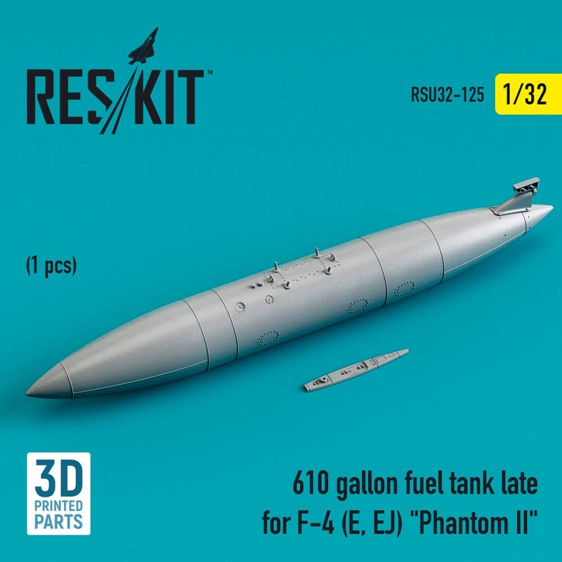 1/32 610 gallon fuel tank late for F-4 (E, EJ) Phantom II (3D printing)