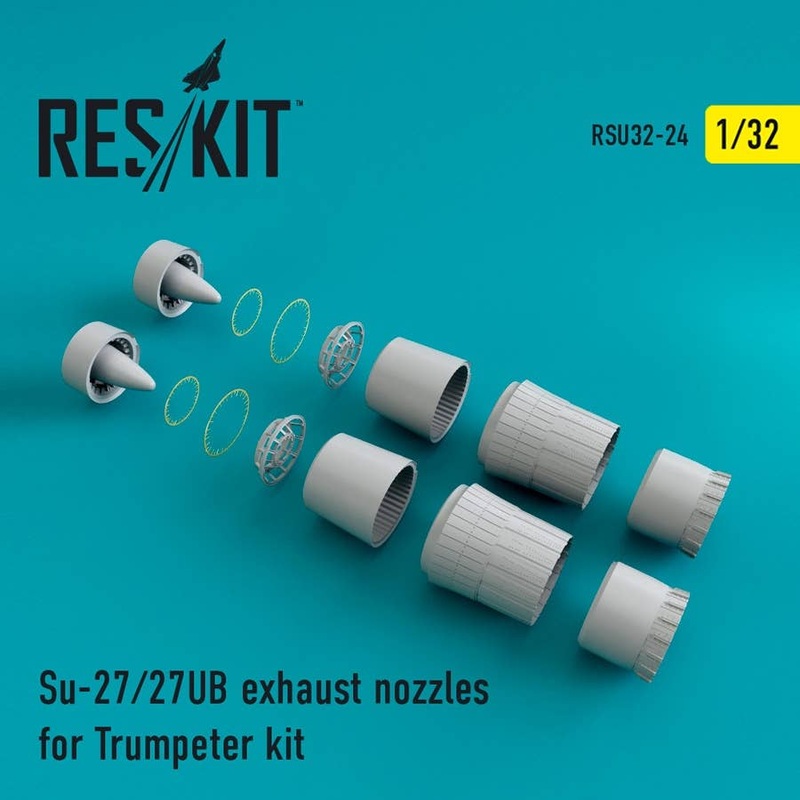 1/32 Su-27/27UB Exhaust Nozzles (for Trumpeter)