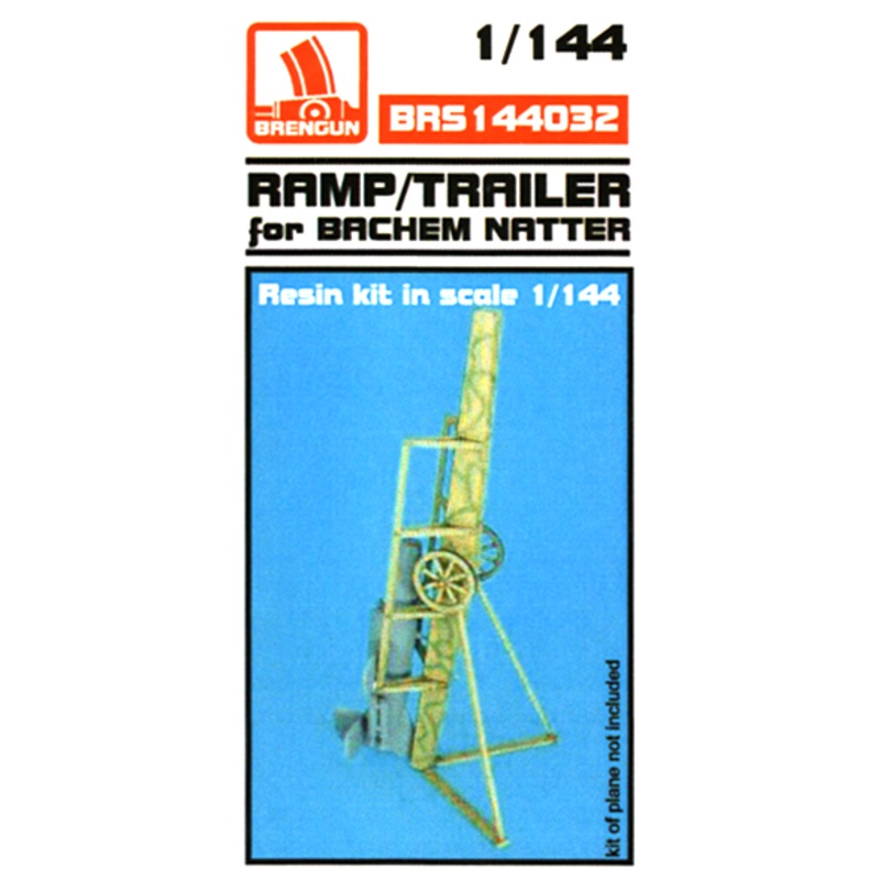 1/144 Bachem Natter Ramp/Trailer Resin Kit