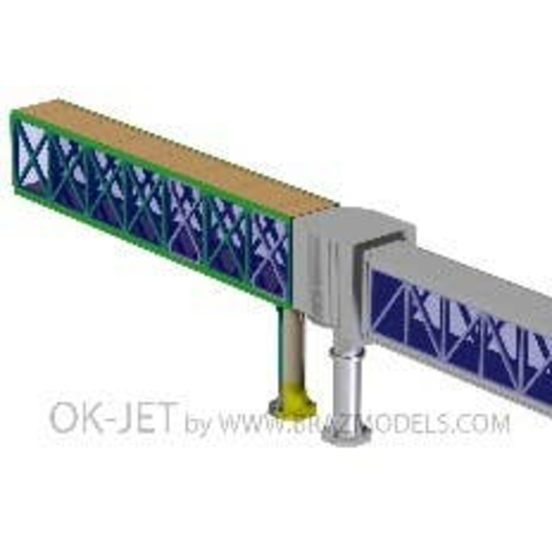 1/144 Boarding Bridge (Glass Type) That Connects The Airport Terminal Building To The Jetway