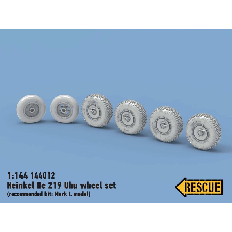 1/144 Heinkel He 219 Uhu wheel set (for Mark I)