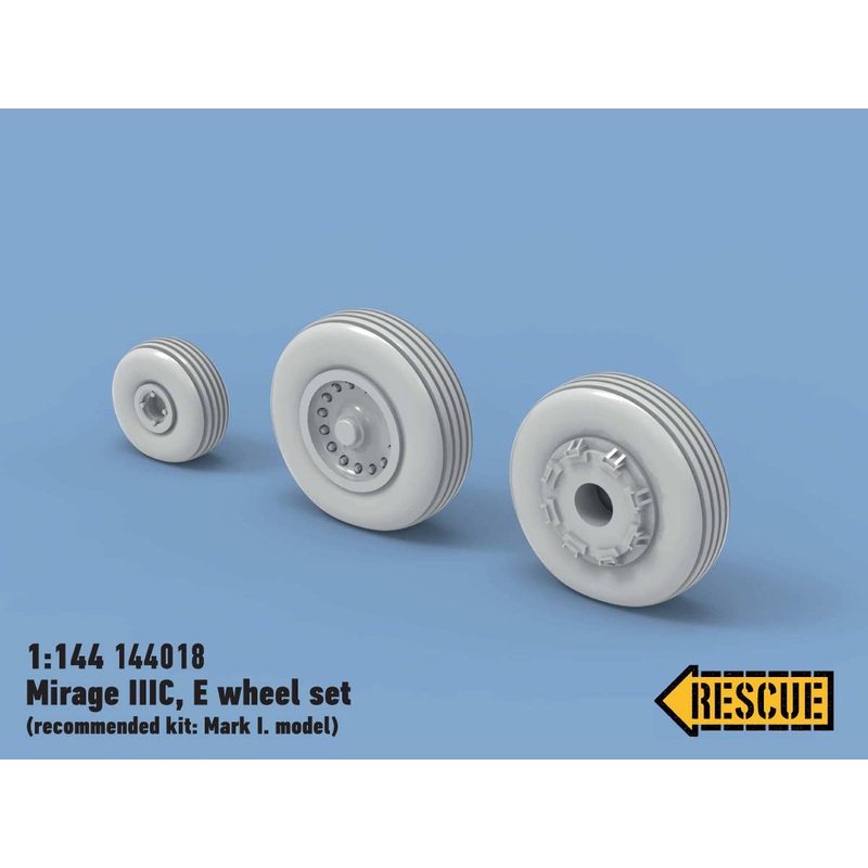 1/144 Mirage IIIC, E wheel set (for Mark I)