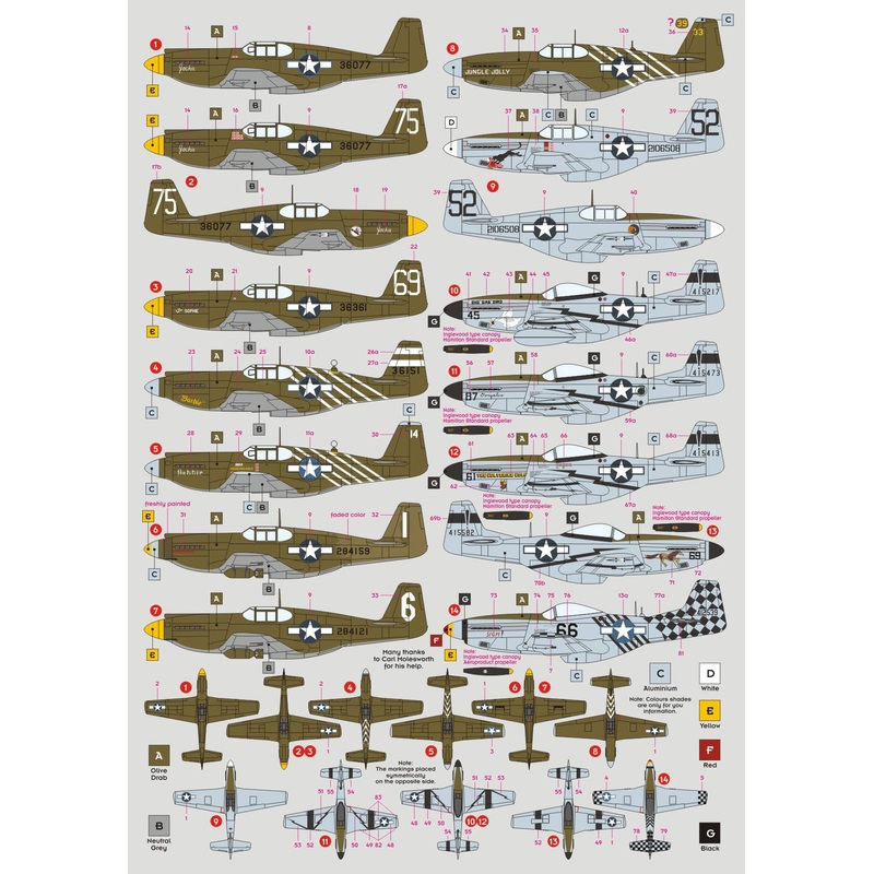 1/72 10th Air Force Mustangs over Burma and India