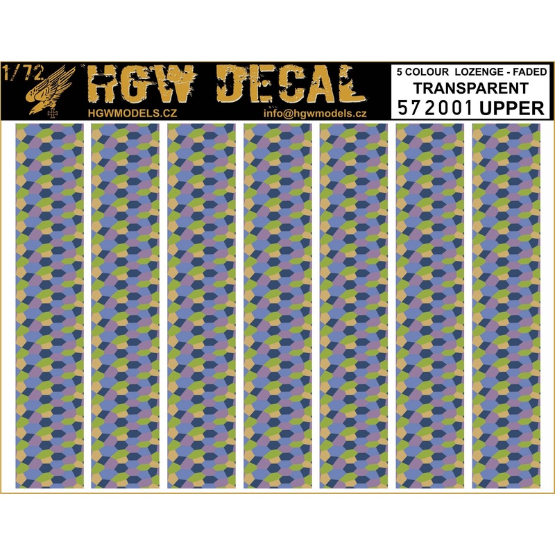 1/72 5-Color Lozenge Upper Transparent