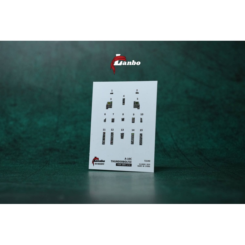 1/72 A-10C 3D interior decal (for. GWH)