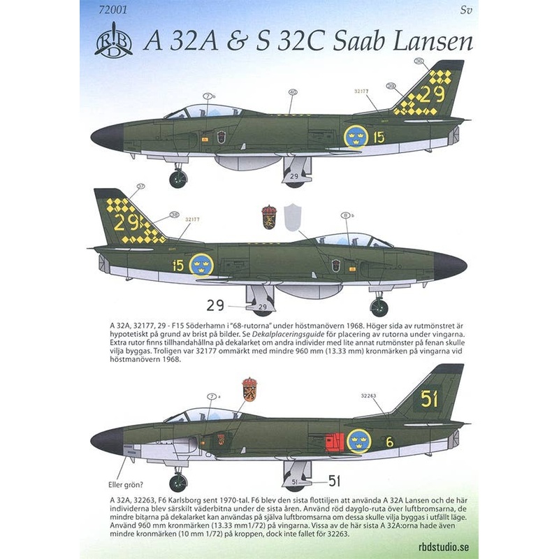 1/72 A 32A & S 32C Lansen (For Heller)