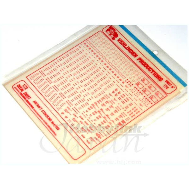1/72 Aircraft Stenciling #4 Red