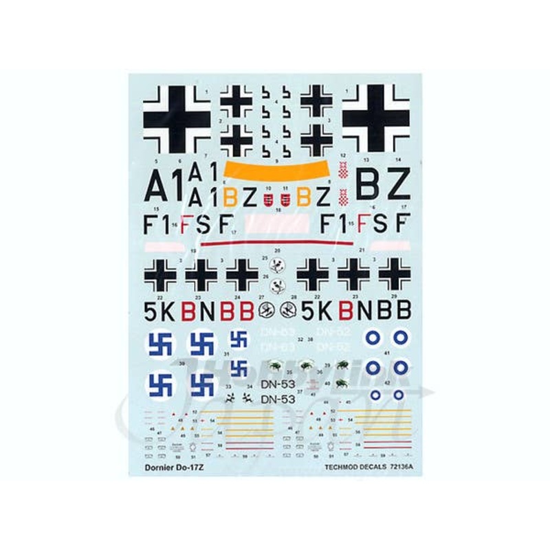 1/72 Dornier Do-17Z Decals