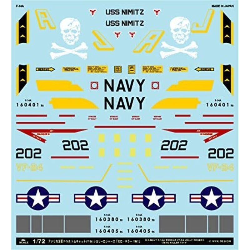 1/72 F-14A VF-84 Jolly Rogers "Zero Killer 1941"