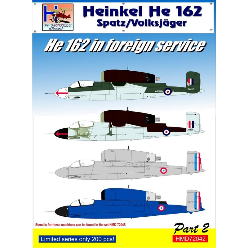 1/72 He 162 in Foreign Service. Pt.2