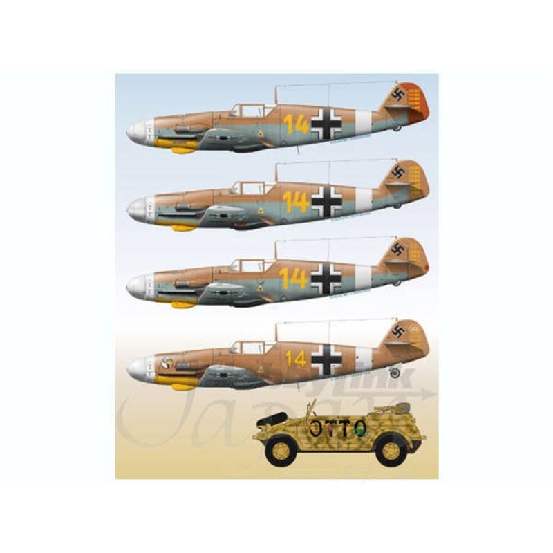 1/72 Messerschmitt Me 109 Part 2 (Marseille Special with Kubelwagen Mark)
