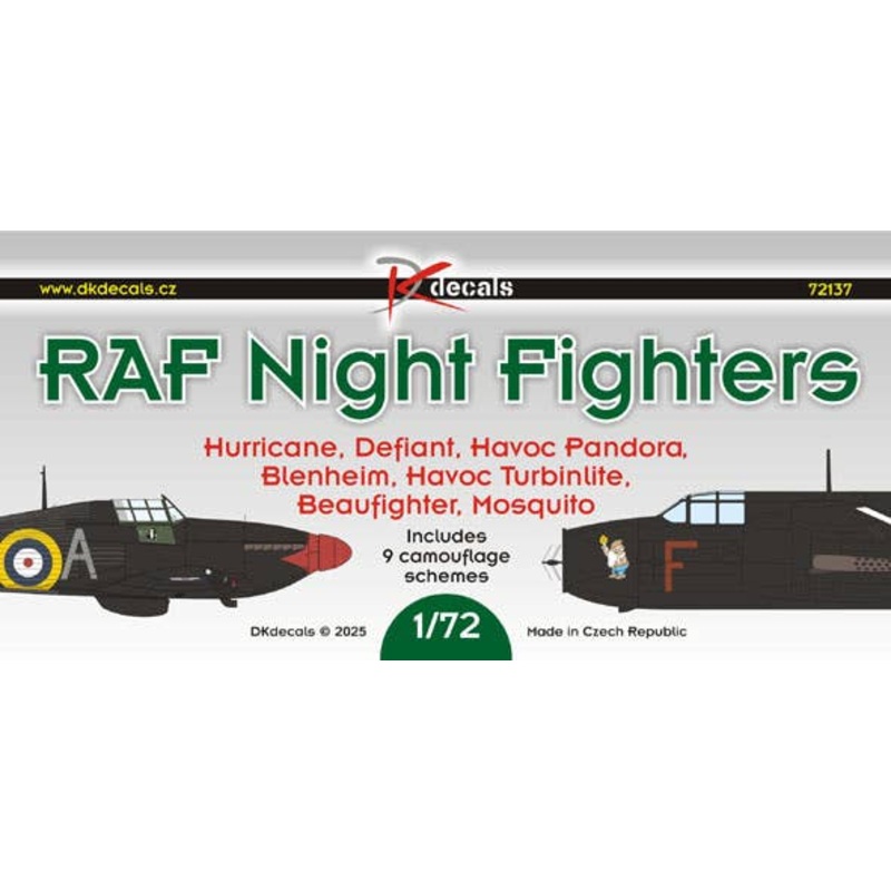 1/72 RAF Night Fighters
