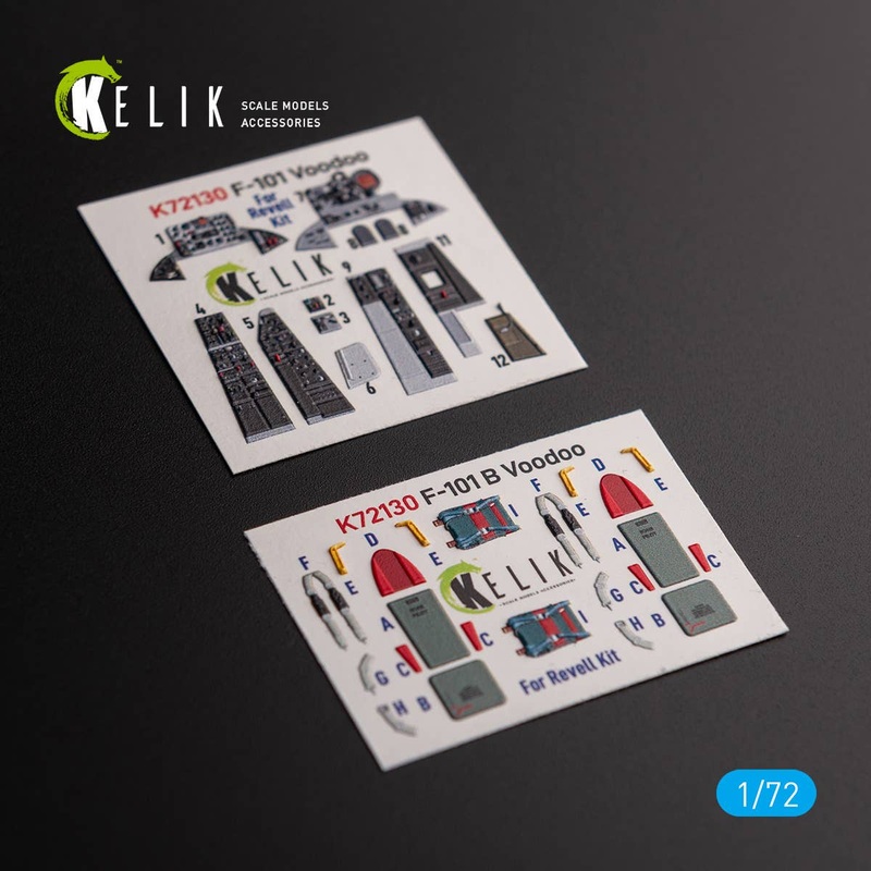 1/72 F-101B Voodoo - interior  3D decals for Revell  kit