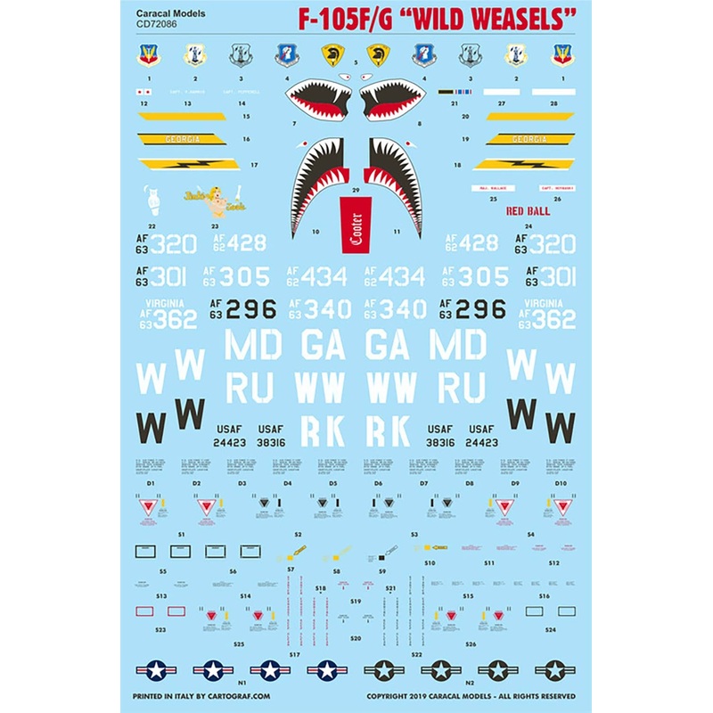1/72 F-105F/G Wild Weasels