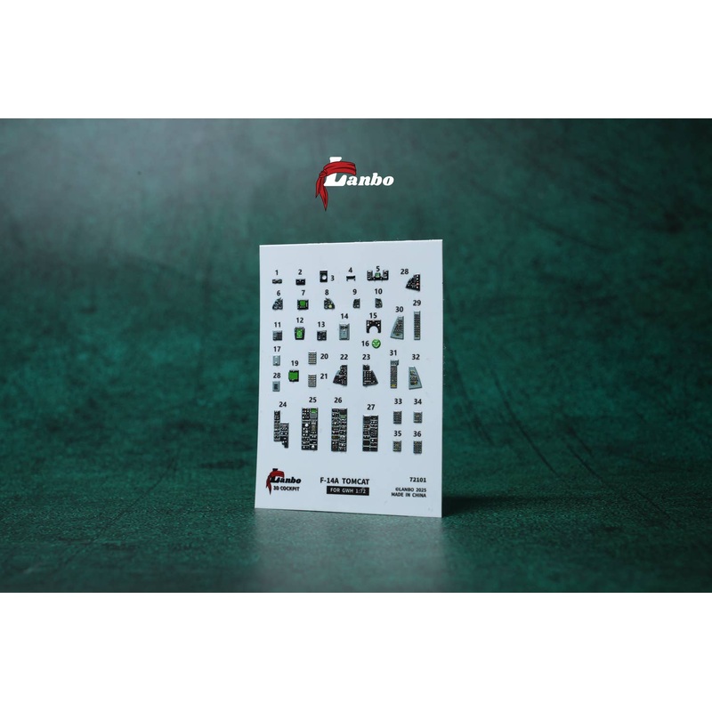 1/72 F-14A 3D interior decal (for. GWH)