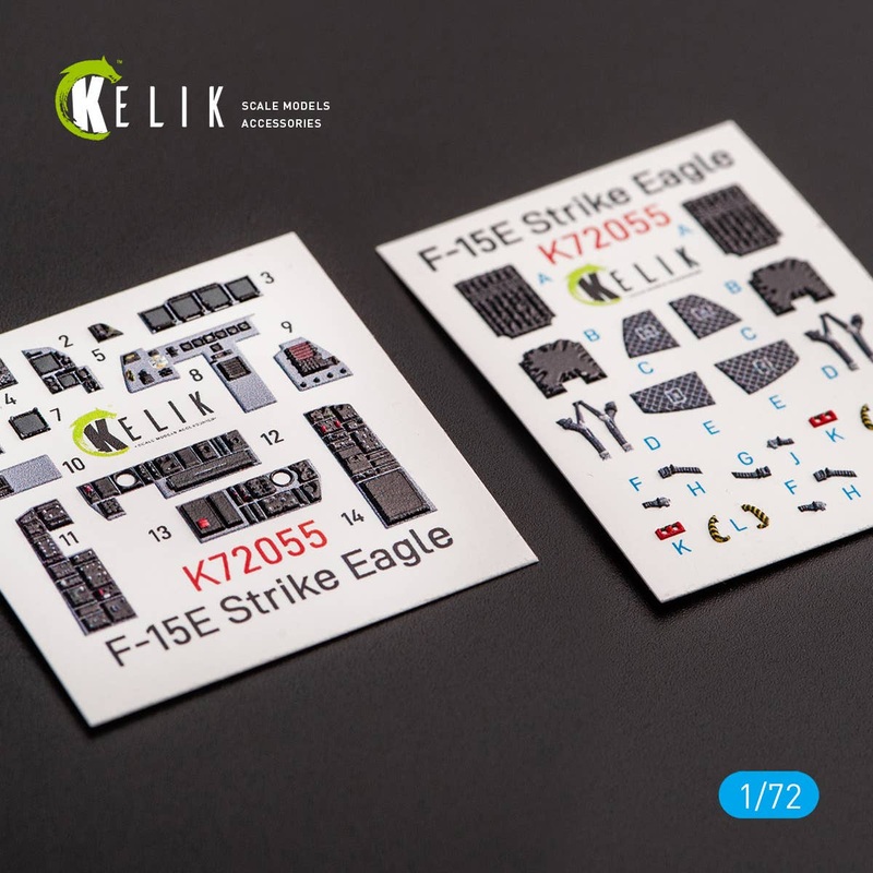 1/72 F-15E Strike Eagle - interior 3D decals for Revell kit