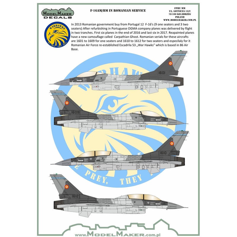 1/72 F-16AM/BM in Romanian Service