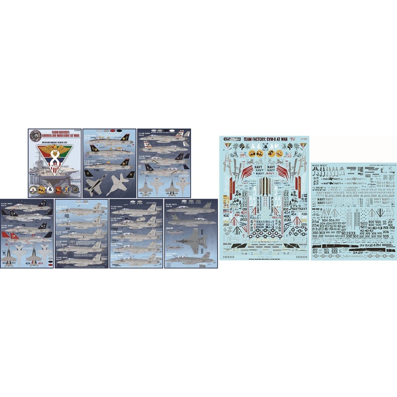 1/72 F/A-18C/E/F EA-18G Team Factory CVW-8 at War