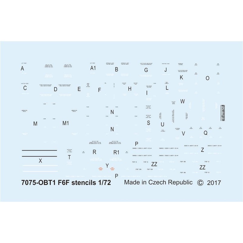 1/72 F6F Stencils