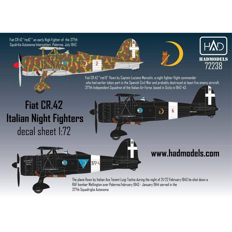 1/72 Fiat CR.42 Italian Night Fighters