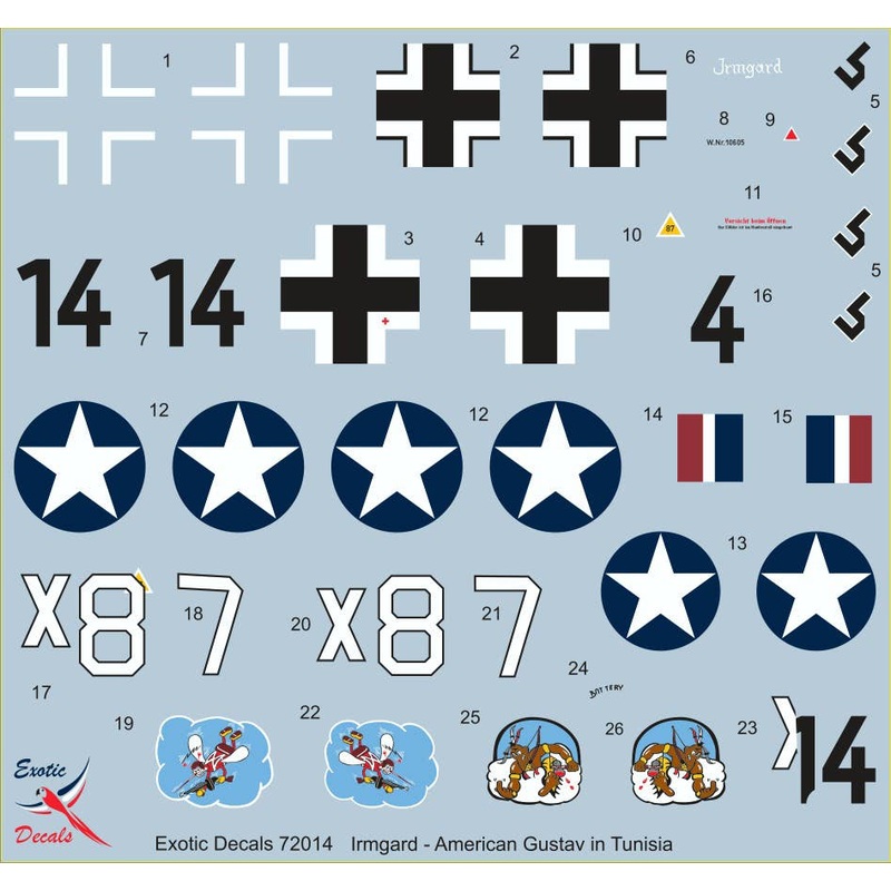1/72 Irmgard - American Gustav in Tunisia - Captured Me 109G-2 W.Nr.10605