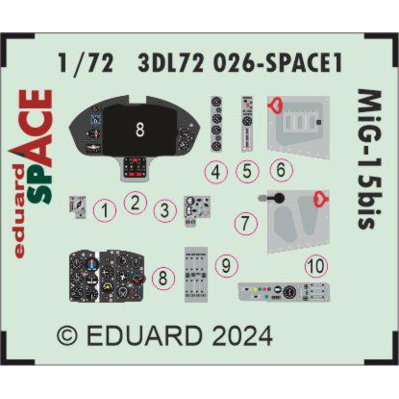 1/72 MiG-15bis SPACE (for EDUARD)