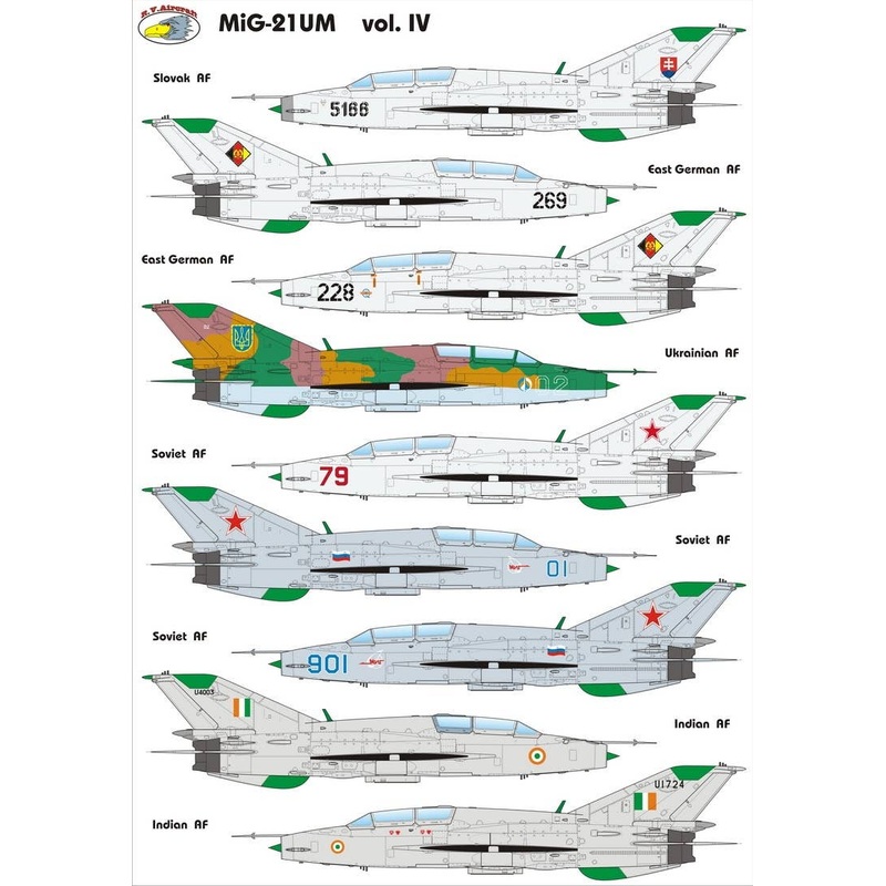 1/72 MiG-21UM Decal Set Vol.IV