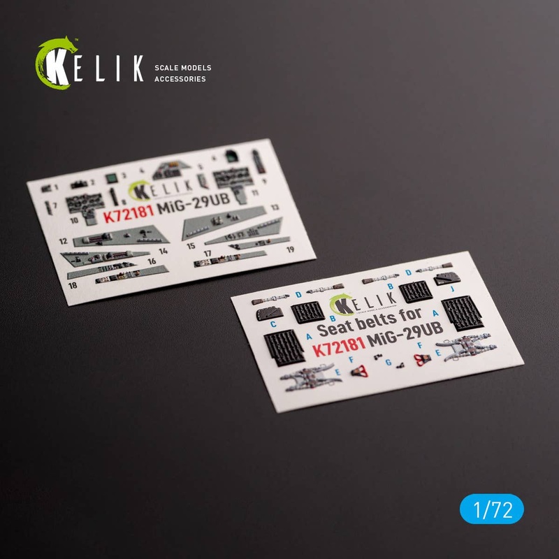 1/72 MiG-29UB - interior 3D decals for IBG models kit (for. IBG Models)