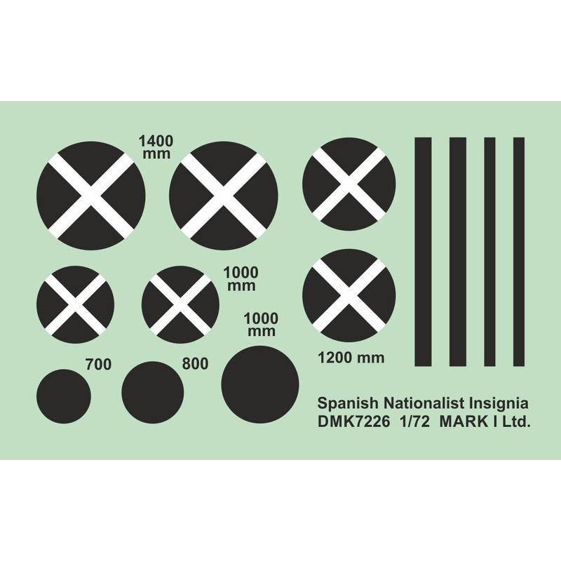 1/72 Spanish Nationalist Insignia, 2 sets