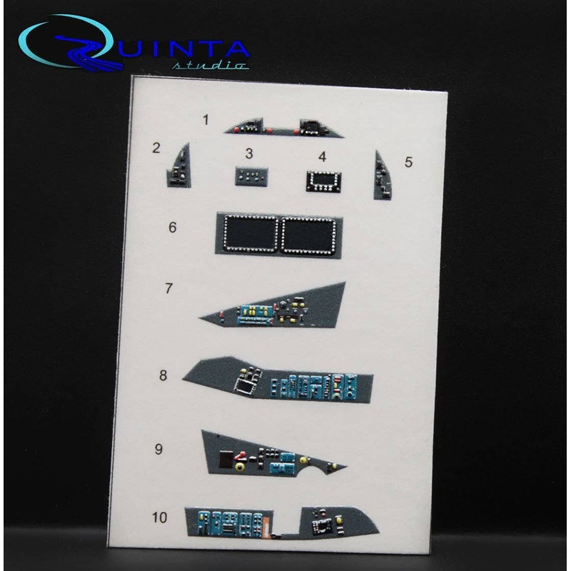1/72 SU-57 Interior 3D Decal (for  7319 Zvezda kits) (Grey Panel Colour)