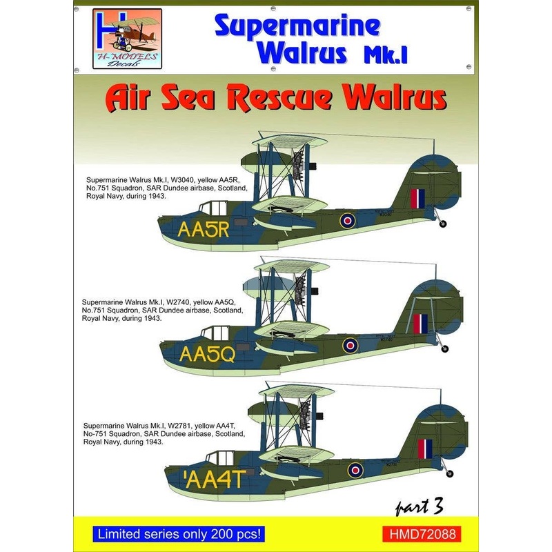 1/72 Supermarine Walrus Mk.I Part 3 Air Sea Rescue