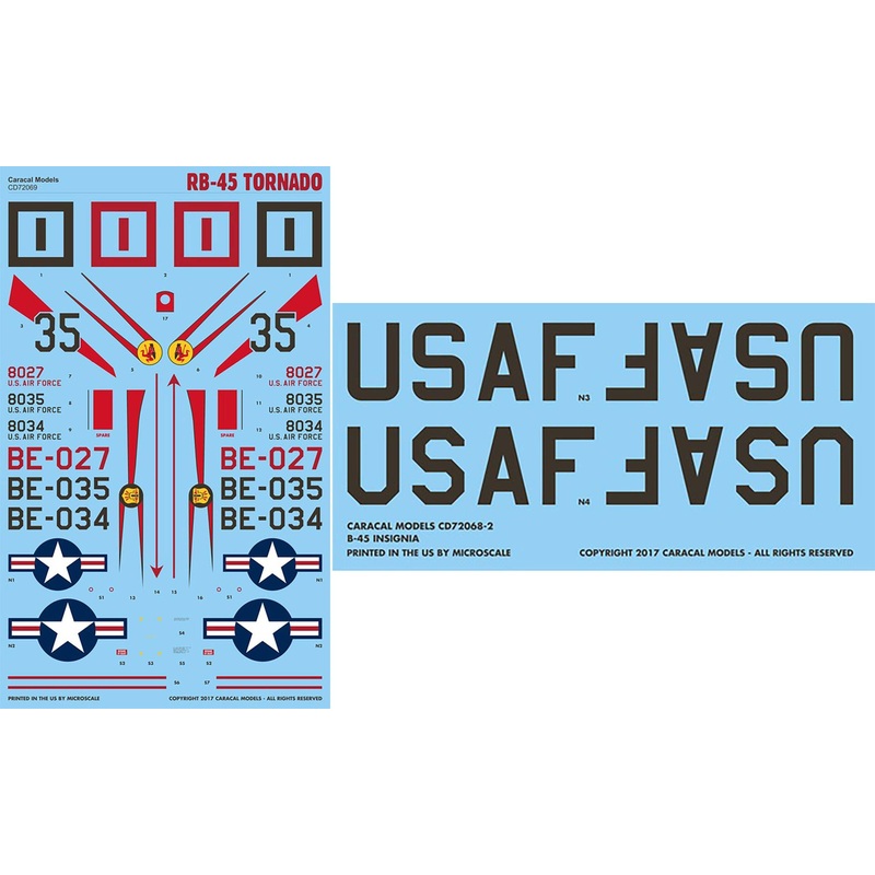 1/72 US Air Force RB-45 Tornado Decal