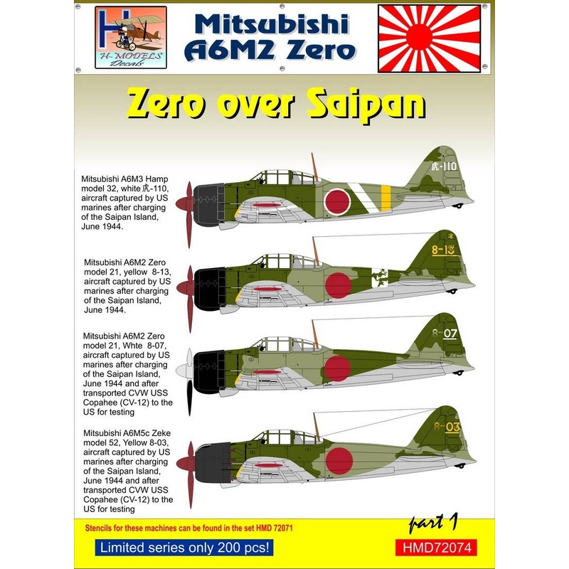 1/72 A6M Zero over Saipan, Pt.1