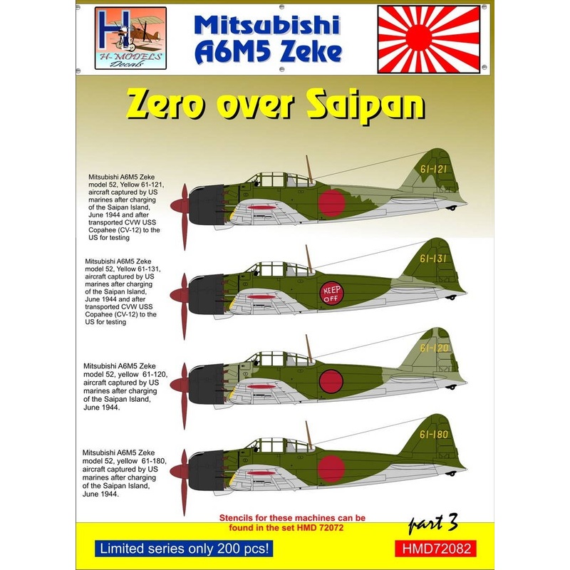 1/72 A6M5 Zeke over Saipan, Pt.3